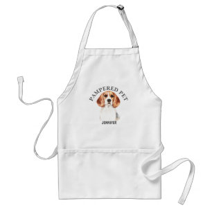 Customized Beagle Pet Groomer Apron Schürze