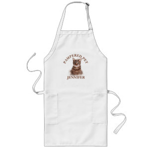 Customized  Cat Pet Groomer Apron Lange Schürze