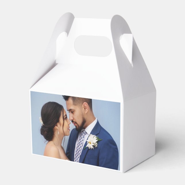 Customized Couple Wedding Photo Geschenkschachtel (Vorderseite)