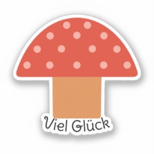 Customized Cute Red Mushroom Aufkleber