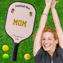 Customized Elegant Cute Pink Pickleball Mom Gift Pickleball Schläger