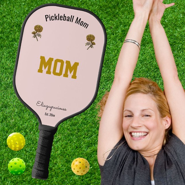 Customized Elegant Cute Pink Pickleball Mom Gift Pickleball Schläger (Von Creator hochgeladen)