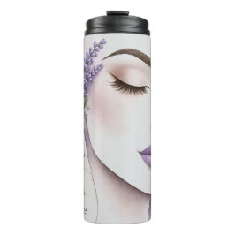 Customized Lavender Purple Woman Elegant Beauty Thermosbecher