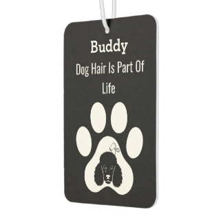 Customized Modern Classic Paw Dog Hair Pet Lovers Autolufterfrischer