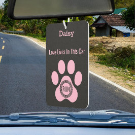 Customized Modern Daisy’s Paw Dog Love Funny Giftn Autolufterfrischer
