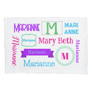 Customized Name Pillowcase for Girls Kissenbezug