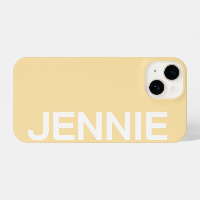 Customized Name Stylish Elegant Modern Minimal  iPhone Hülle (Rückseite (Horizontal))