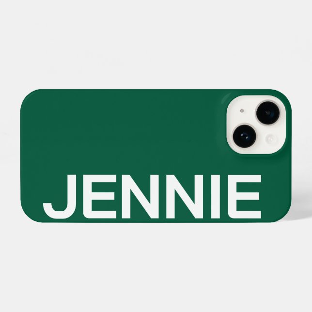 Customized Name Stylish Elegant Modern Minimal  iPhone Hülle (Rückseite (Horizontal))