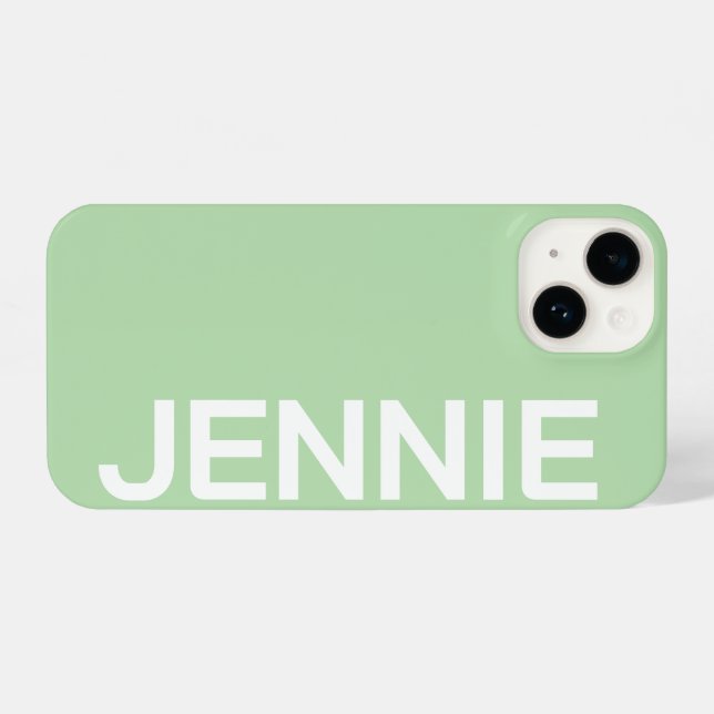Customized Name Stylish Elegant Modern Minimal  iPhone Hülle (Rückseite (Horizontal))