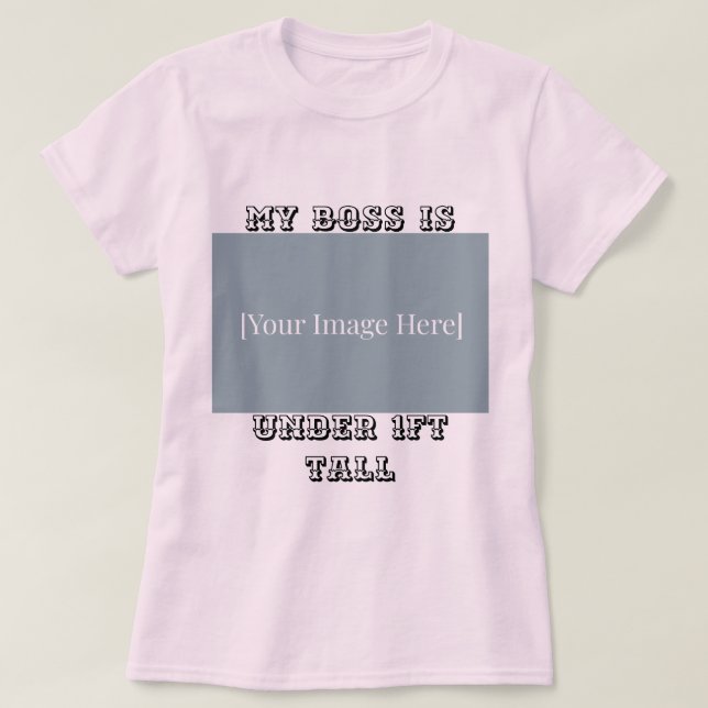 Customized New Parent T-Shirt – Funny Baby Photo (Design vorne)