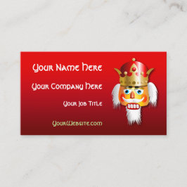 Customized Nutcracker King Cartoon Visitenkarte