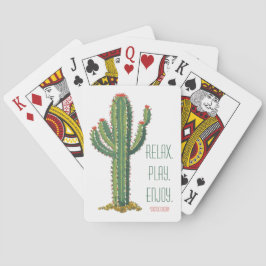 Customized Personalized Airbnb Playing Card Cactus Spielkarten