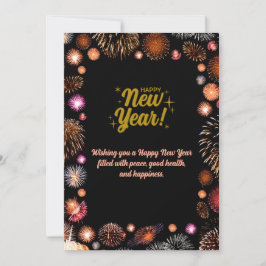 Customized & Personalized Happy New Year Greeting Feiertagskarte