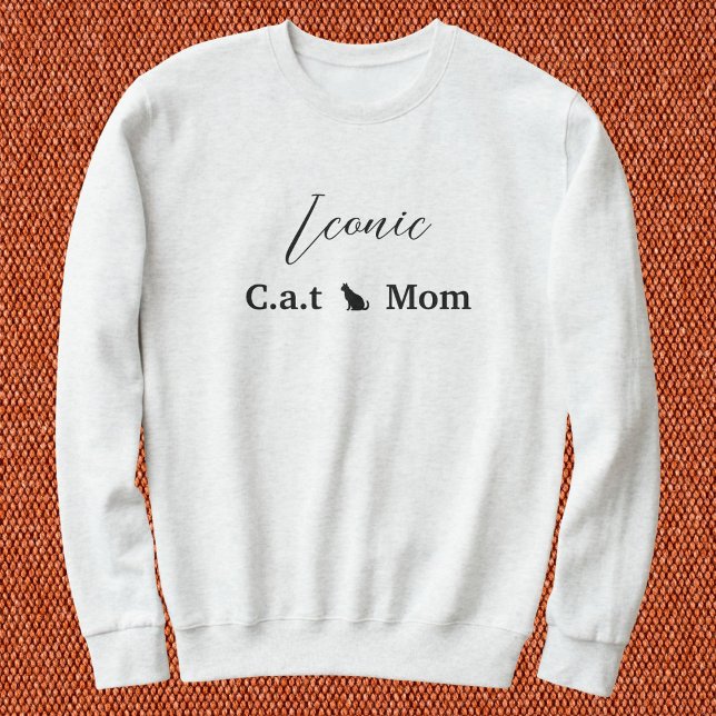 Customized Pet Lover Script Black And Ash Cat Mom Sweatshirt (Von Creator hochgeladen)
