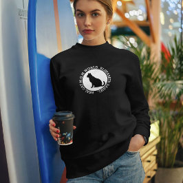 Customized Pet Owner Cat Mom World Black And White Sweatshirt