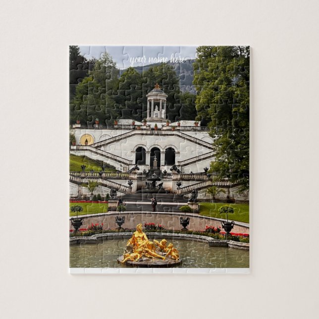 customized Puzzle of Linderhof Palace, Germany (Vertikal)