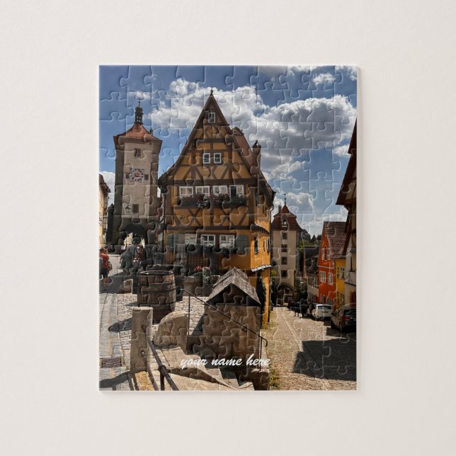 Customized Puzzle of Rothenburg, Germany (Vertikal)