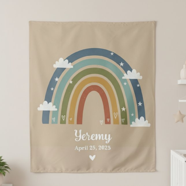 Customized Rainbow Rug with Name – Room Decor Wandteppich (Von Creator hochgeladen)