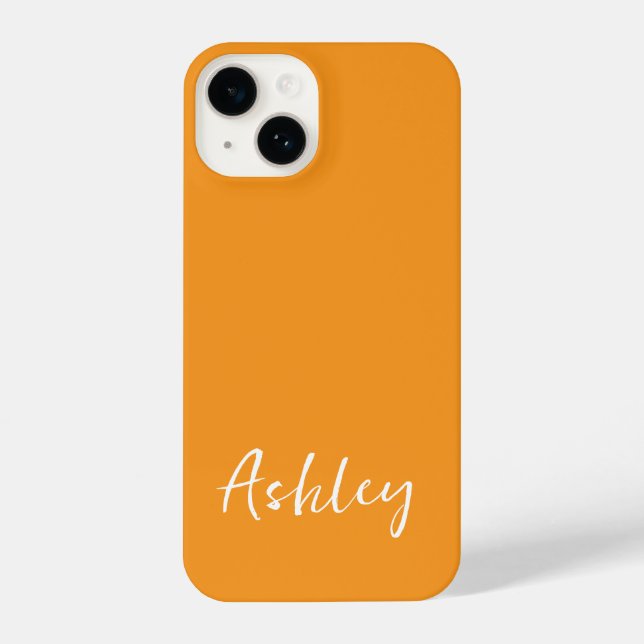 Customized Simple Stylish Modern Minimal Monogram  iPhone Hülle (Rückseite)