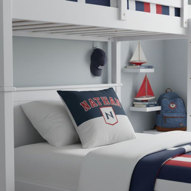 Customized sporty-style pillow with name kissen (Von Creator hochgeladen)