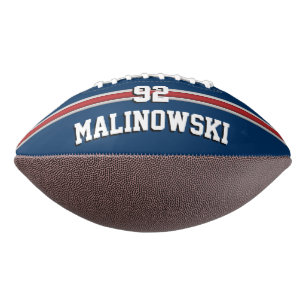 Customized Team Colors with Your Name & Number Football