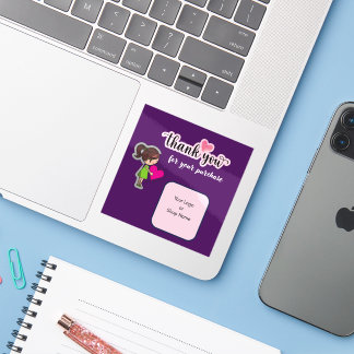 Customized Thank You Card for Your Purchase Labels