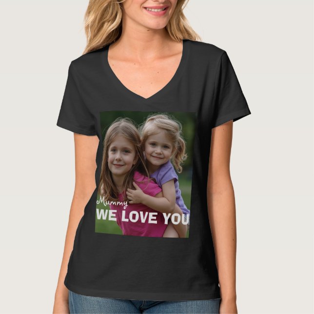 Customized with 2 and text T-Shirt (Vorderseite)