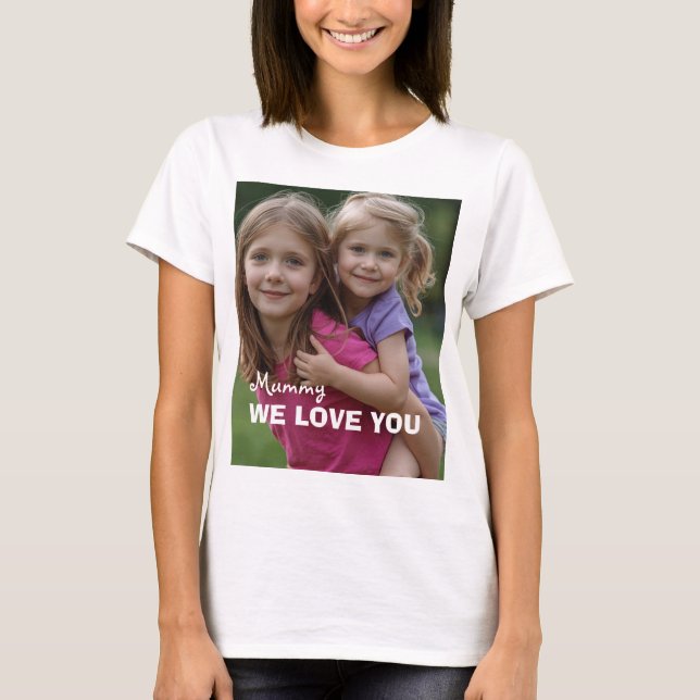 Customized with 2 and text T-Shirt (Vorderseite)