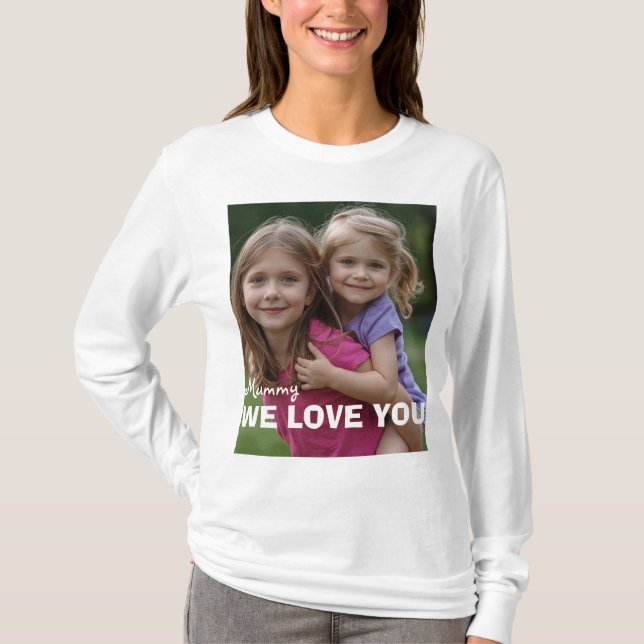 Customized with 2 and text T-Shirt (Vorderseite)