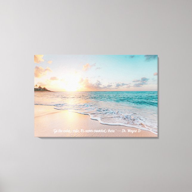 CustomizeDigital-Malerei - Sea Beach Sunset Leinwanddruck (Vorderseite)