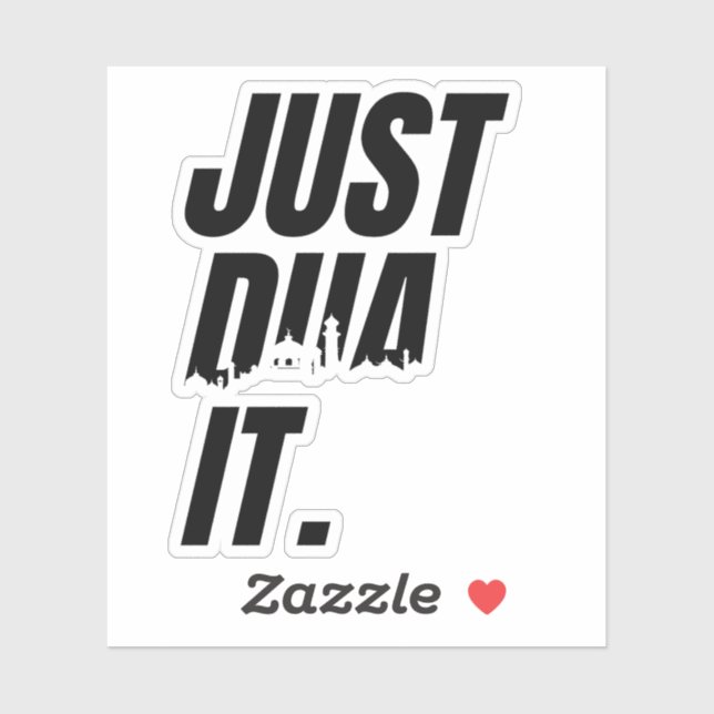 Customizing: Just Dua es islamisches Gebet beten D Aufkleber (Blatt)
