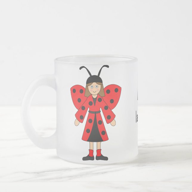 Customizing Me — Mädchen in Lady Bug Kostüme Mattglastasse (Links)