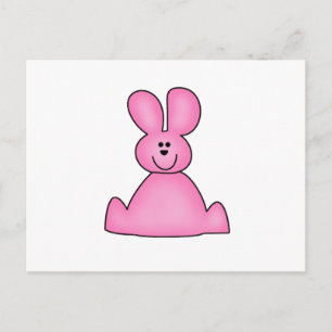CUSTOMMARSHRABBITPINK POSTKARTE