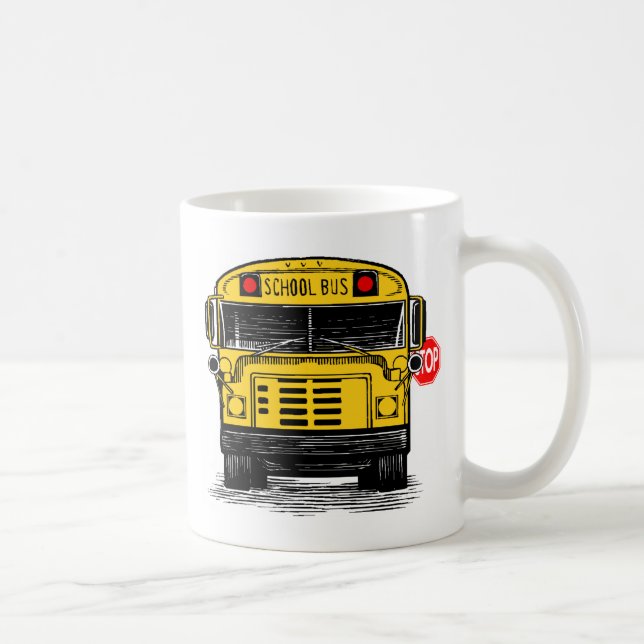 customschoolbuswithstopsignmug tasse (Rechts)
