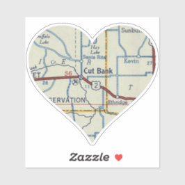 Cut Bank Montana Aufkleber