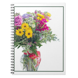 Cut Blume Bouquet Notizblock