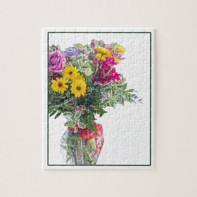 Cut Blume Bouquet Puzzle (Vertikal)