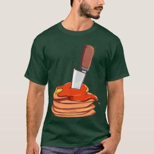 Cut Knife Pancake Halloween Niedlich Food Classic T-Shirt