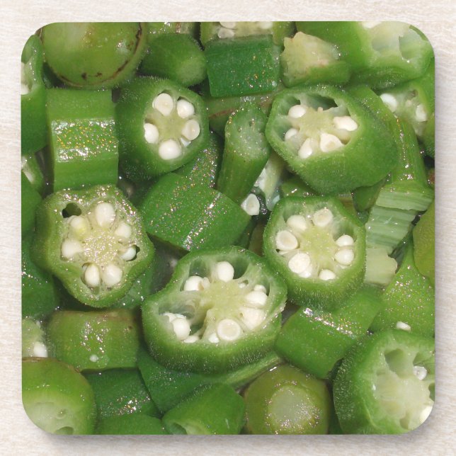 Cut Okra Untersetzer (Vorderseite)