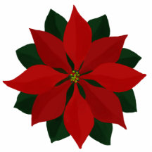 Cut-out Poinsettia Weihnachtsschmuck
