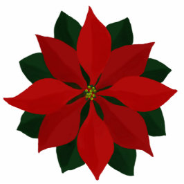Cut-out Poinsettia Weihnachtsschmuck Fotoskulptur Ornament