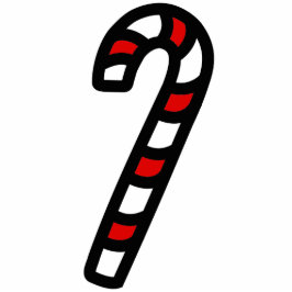 Cut-Out Weihnachts Candy Cane Ornament Fotoskulptur Ornament