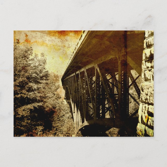 Cut River Bridge Postkarte (Vorderseite)