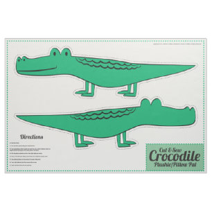 Cut & Sew Crocodile Plushie - Pillow Pal Stoff