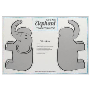 Cut & Sew Elephant Plushie - Pillow Pal Stoff