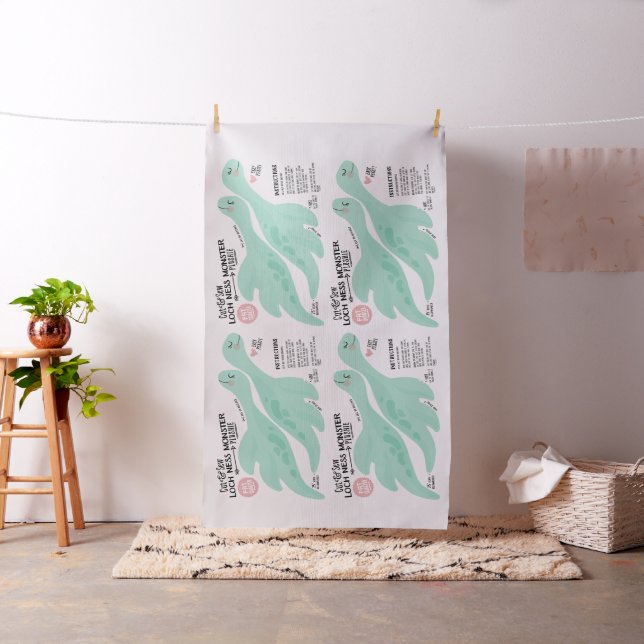 Cut & Sew Nessie Fabric - Fun DIY Plush 4 pro Hof Stoff (Beispiel)
