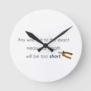 Cut too short! runde wanduhr