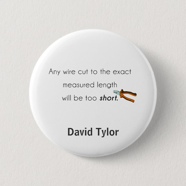 Cut zu kurz! button (Vorderseite)