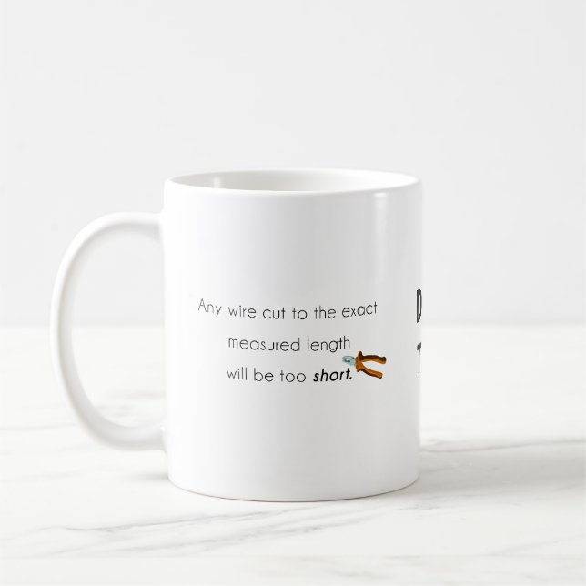 Cut zu kurz! kaffeetasse (Links)