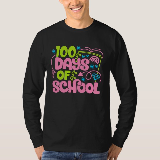 Cute 100 Days of School 100th Magical School Day T T-Shirt (Vorderseite)